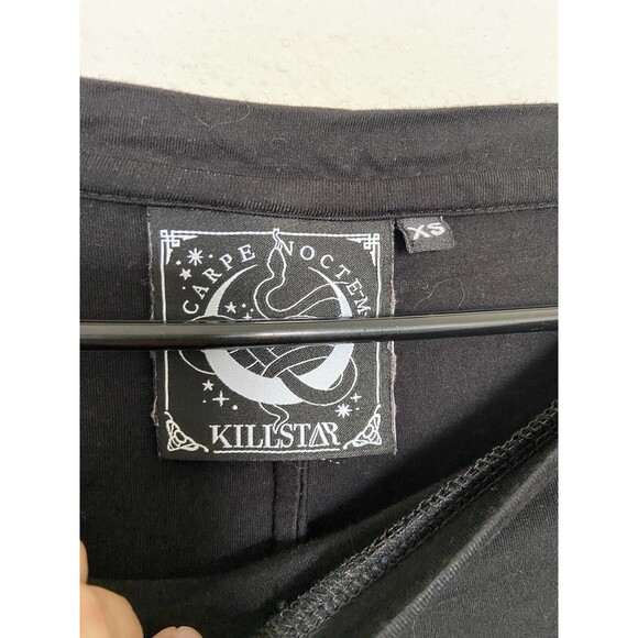 Killstar Gothic Tunic Dress XS Black Womens Wake From Death Ritual Oversized Top - Picture 10 of 11